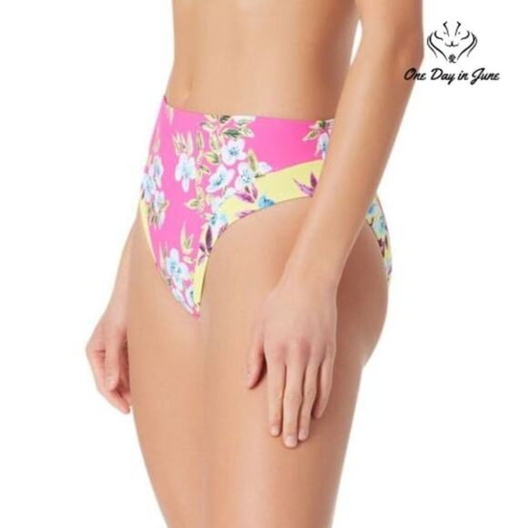 Sugar Beach Floral High Waist Bikini Bottom Size XL - Picture 3 of 3